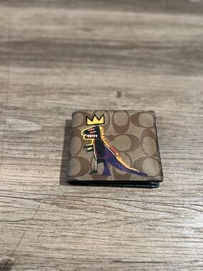 COACH X Basquiat Jean Michel Men’s Bifold 3 in 1 Wallet Rexy Singnature